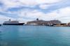 Rhodos Stadt - am Kolona Hafen, Größenvergleich