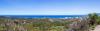 Ein Panoramablick vom Kloster Moni Skiadi